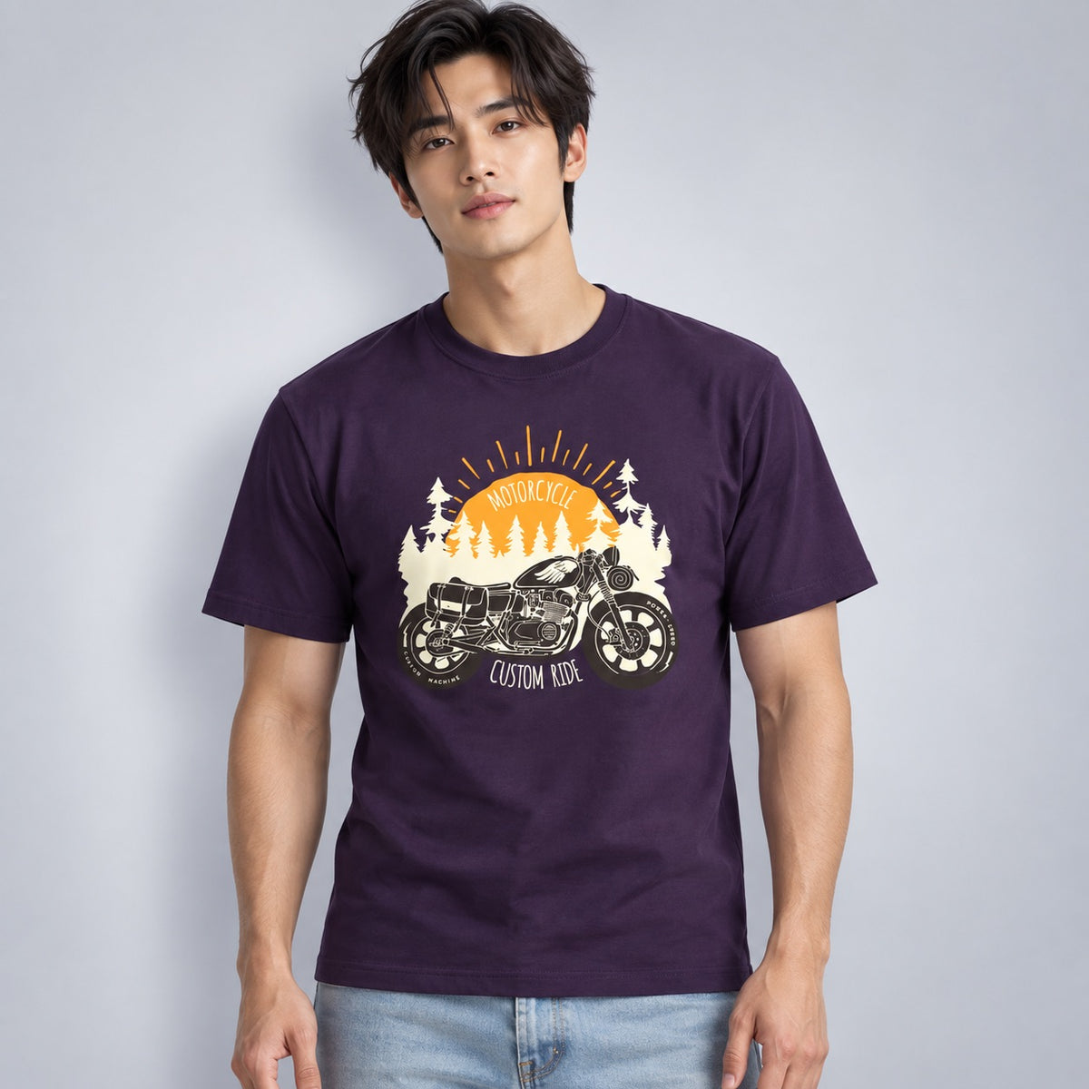 Motorcycle Custom Ride Men's Regular Fit T-Shirt