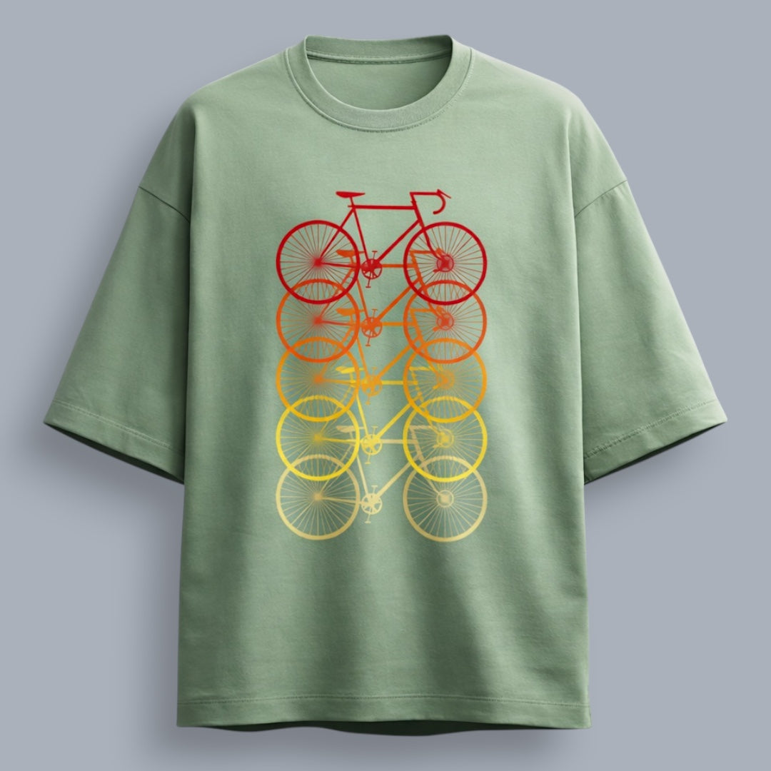 Cycles Unisex Premium French Terry Oversized Tee