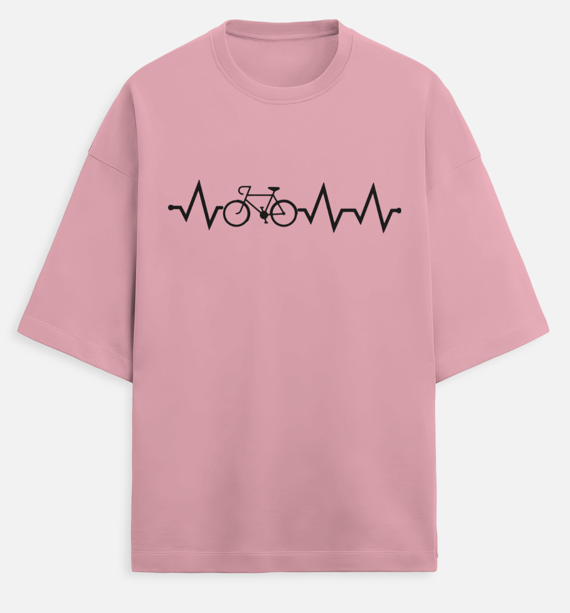 Cycle Heartbeat Unisex Terry Oversized Tee