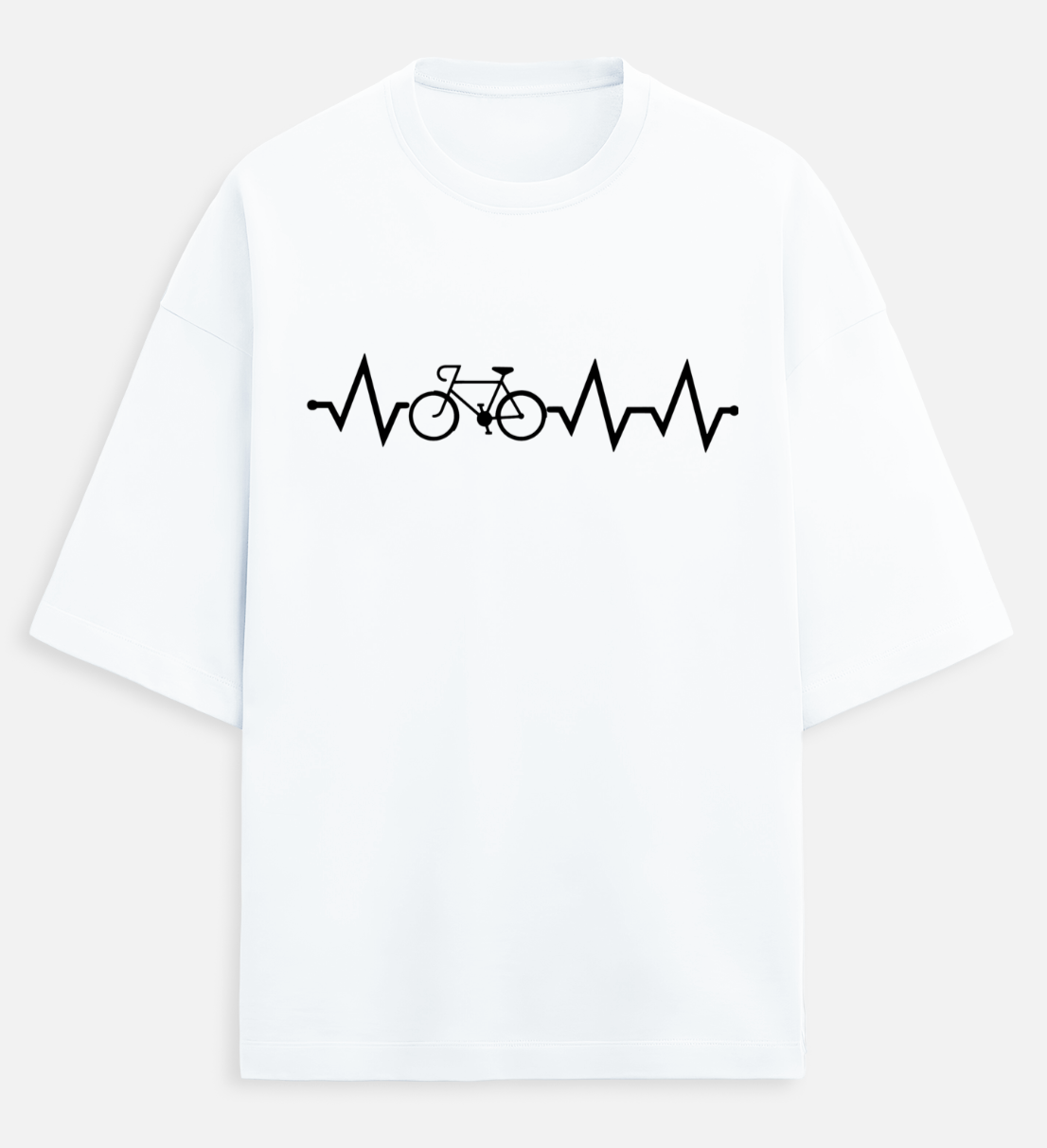 Cycle Heartbeat Unisex Terry Oversized Tee