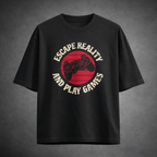 Escape Reality And Play Games Men's Loose Fit Standard T-Shirt
