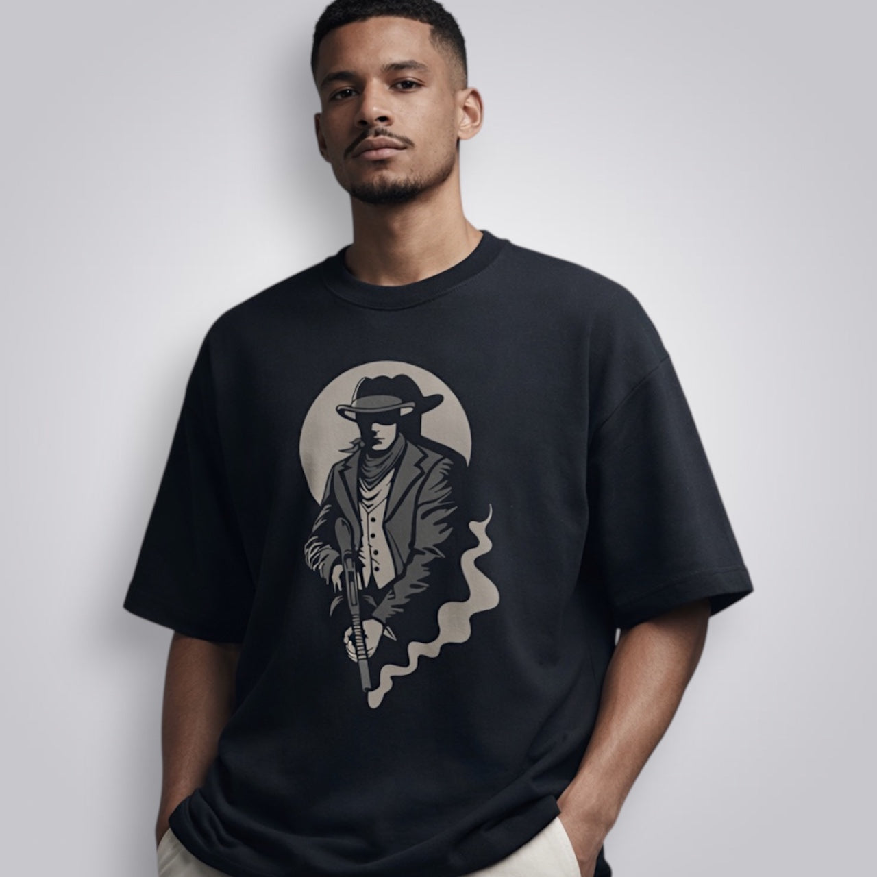 Gangster Men's Premium French Terry Oversized Tee