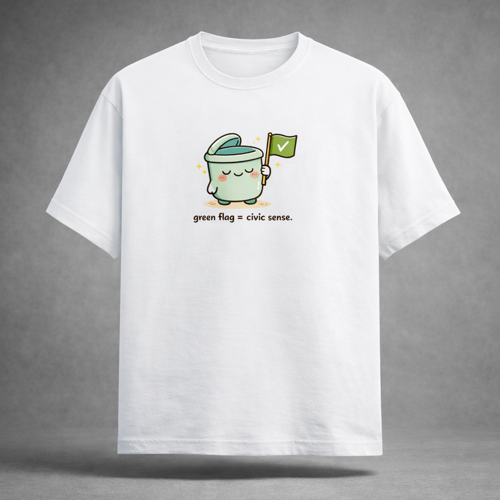 Green Flag = Civic Sense Women's Boyfriend Fit T-Shirt