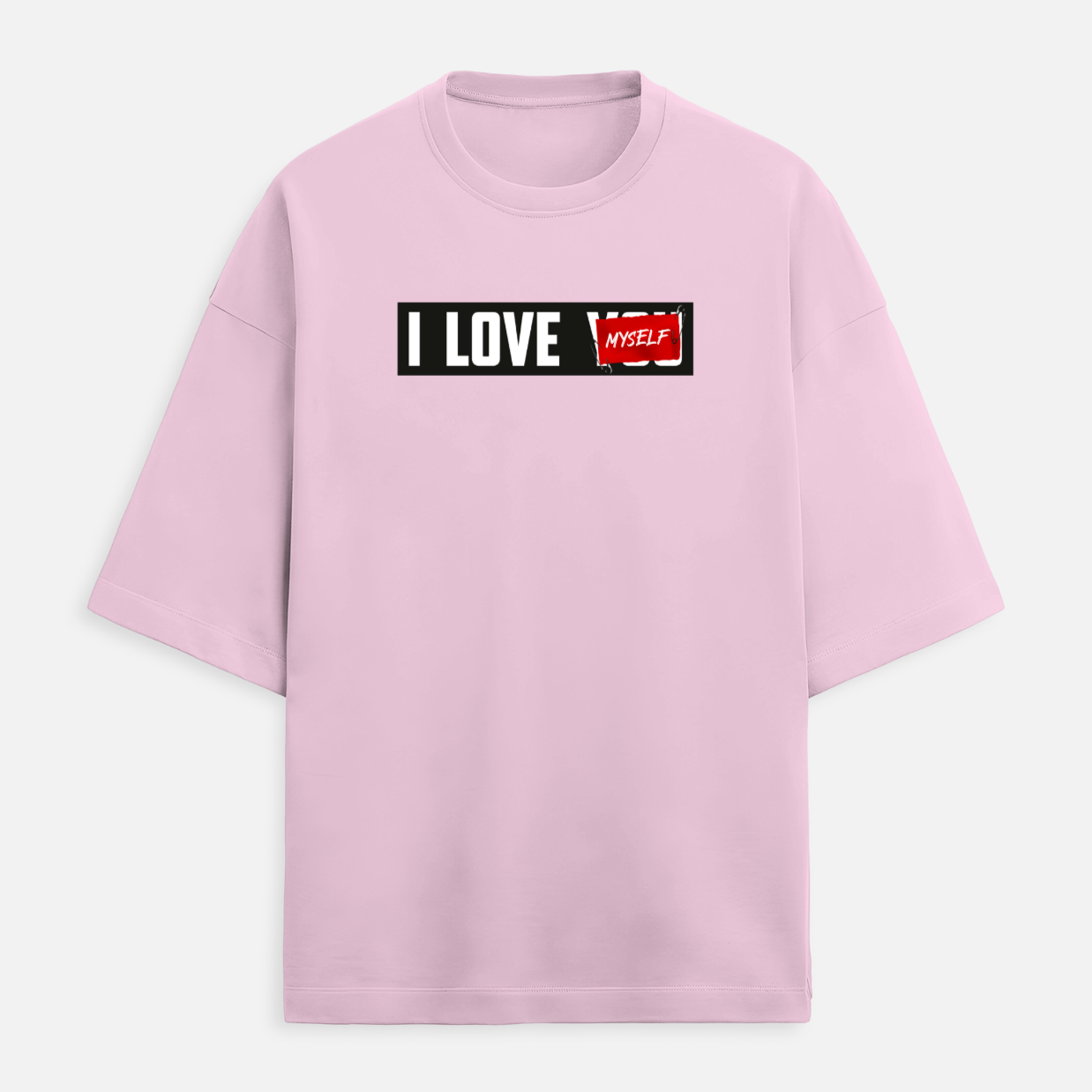 I Love Myself Women's Terry Oversized Tee
