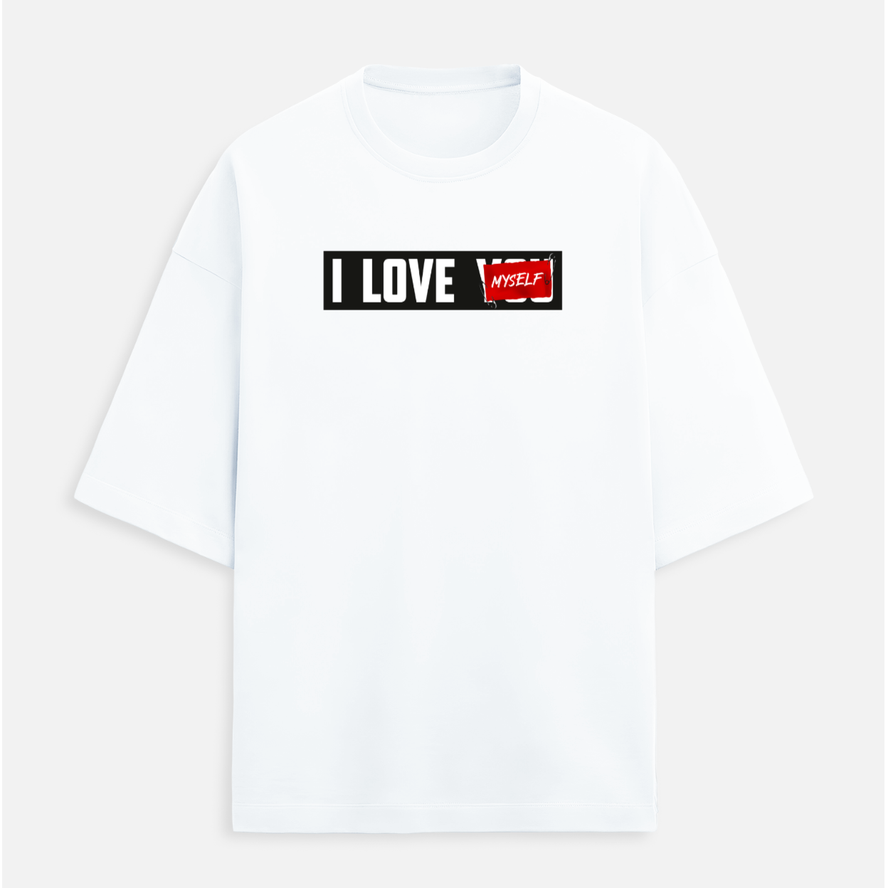 I Love Myself Women's Terry Oversized Tee