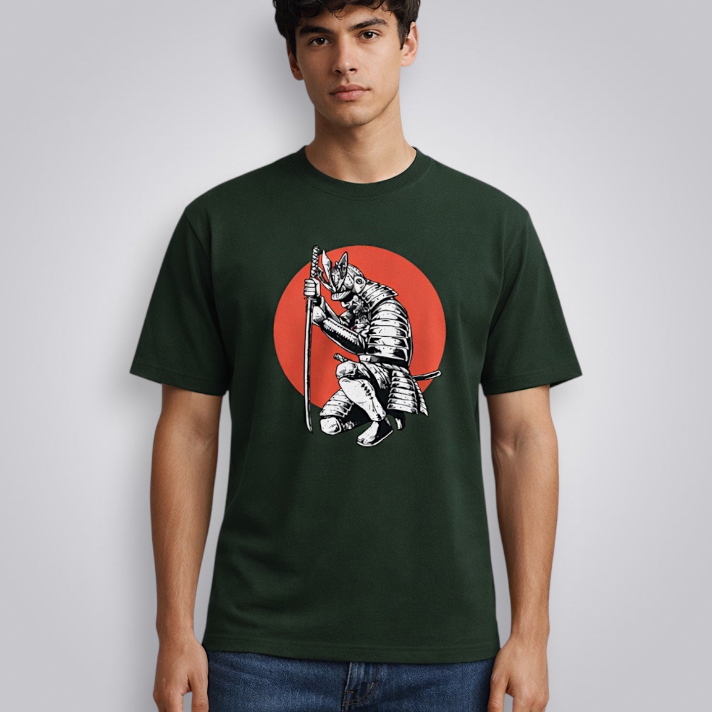Kneeling Samurai Men's Regular Fit T-Shirt