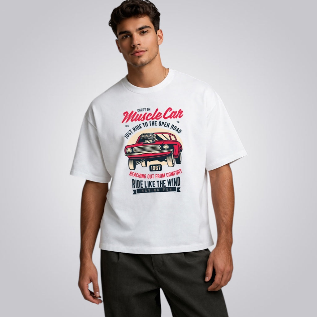 Muscle Car Ride Like The Wind Men's Loose Fit Classic T-Shirt