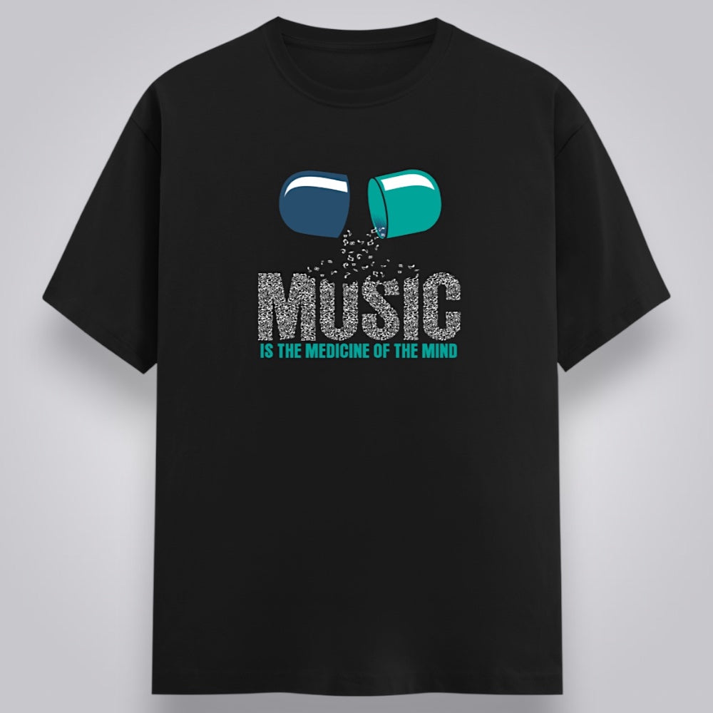Music Is The Medicine Of The Mind Men's Regular Fit T-Shirt