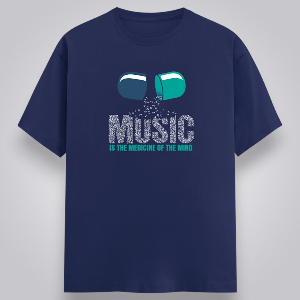 Music Is The Medicine Of The Mind Men's Regular Fit T-Shirt