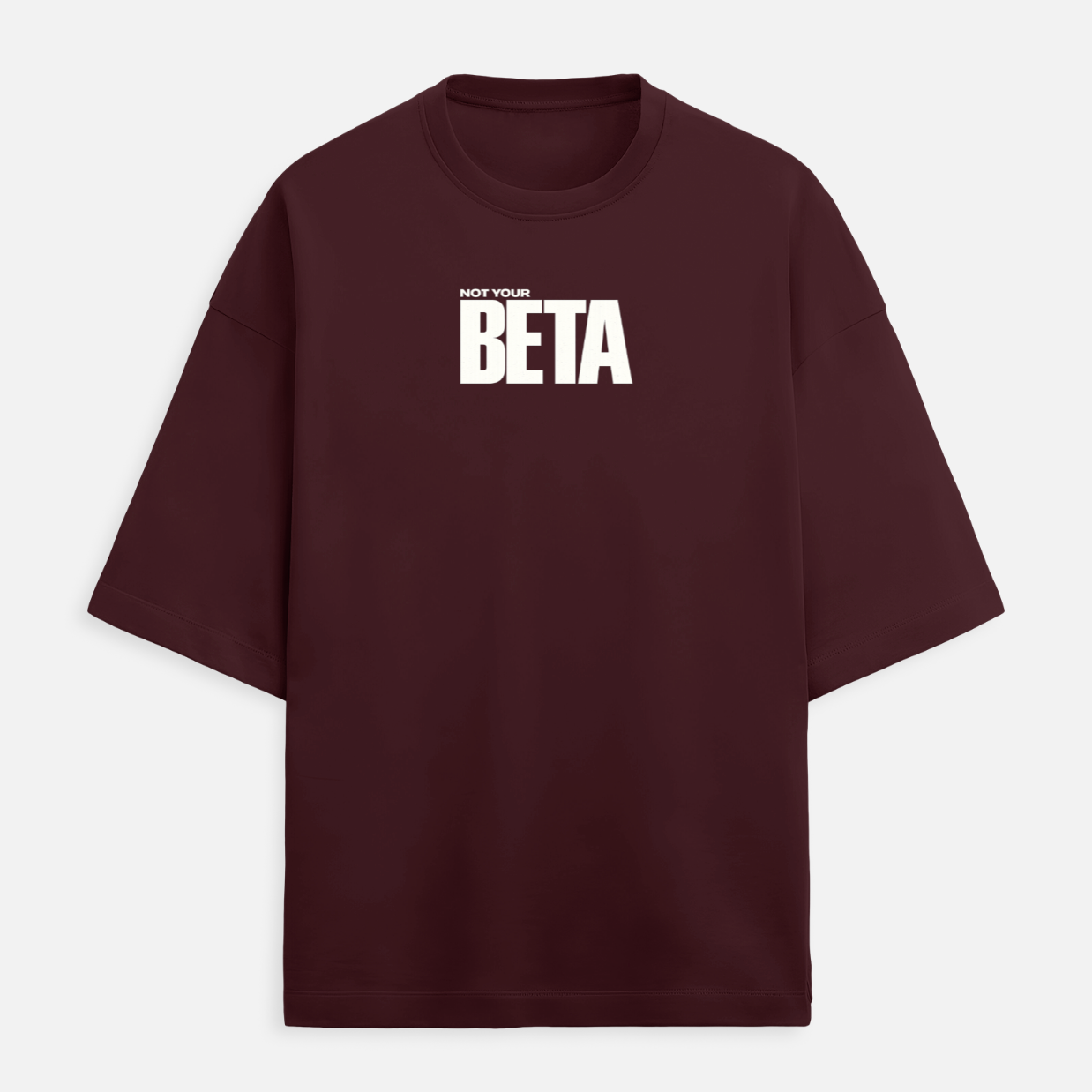 Not Your Beta Men's Terry Oversized Tee
