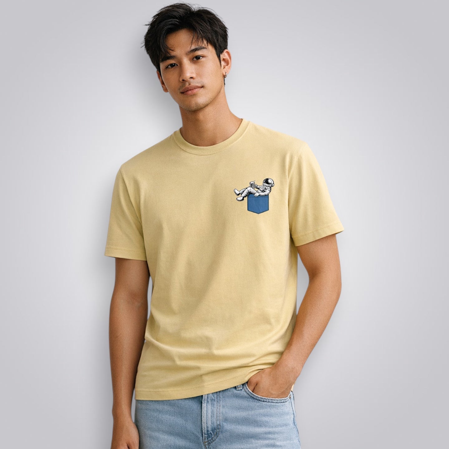 Pocket Astronaut Men's Regular Fit T-Shirt