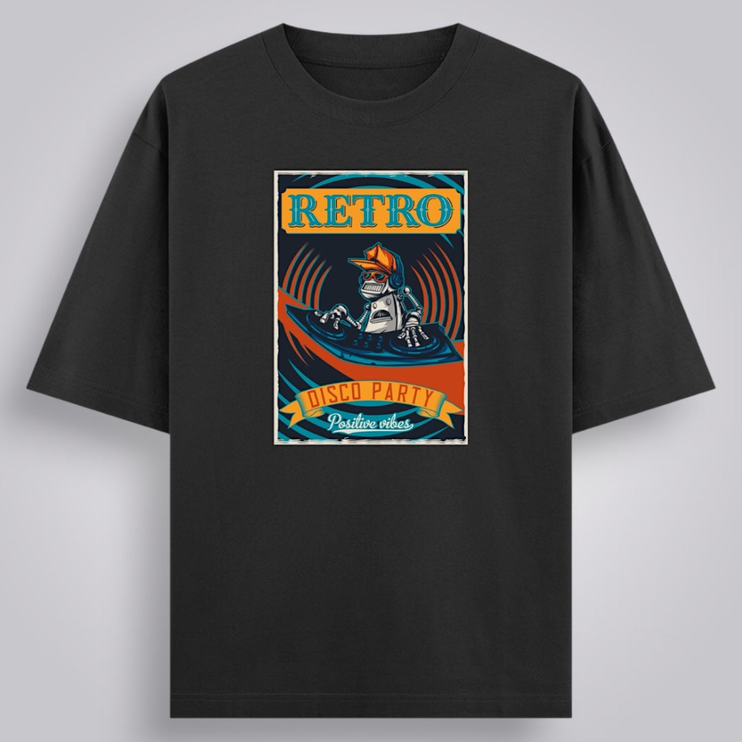 Retro Disco Party Unisex Oversized Classic T-Shirt