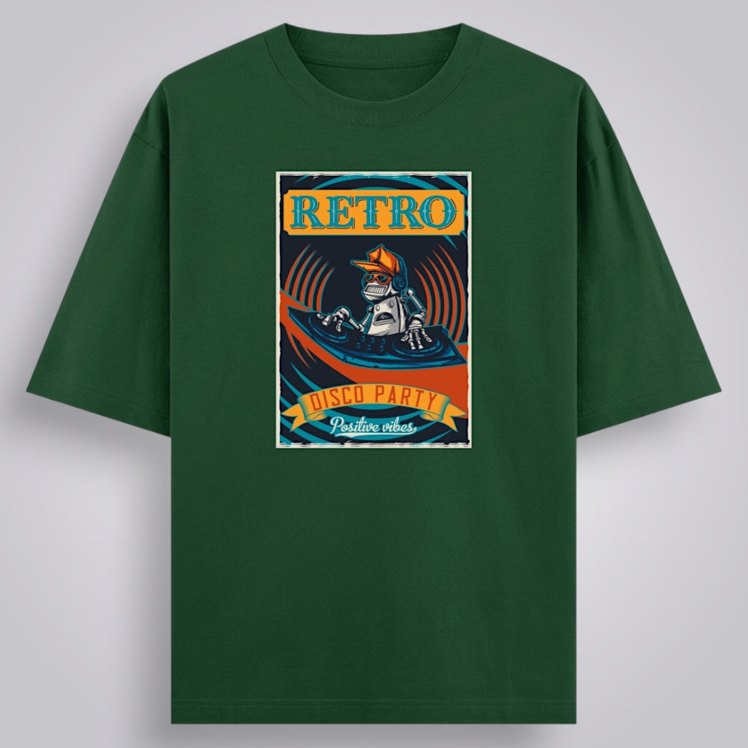 Retro Disco Party Unisex Oversized Classic T-Shirt