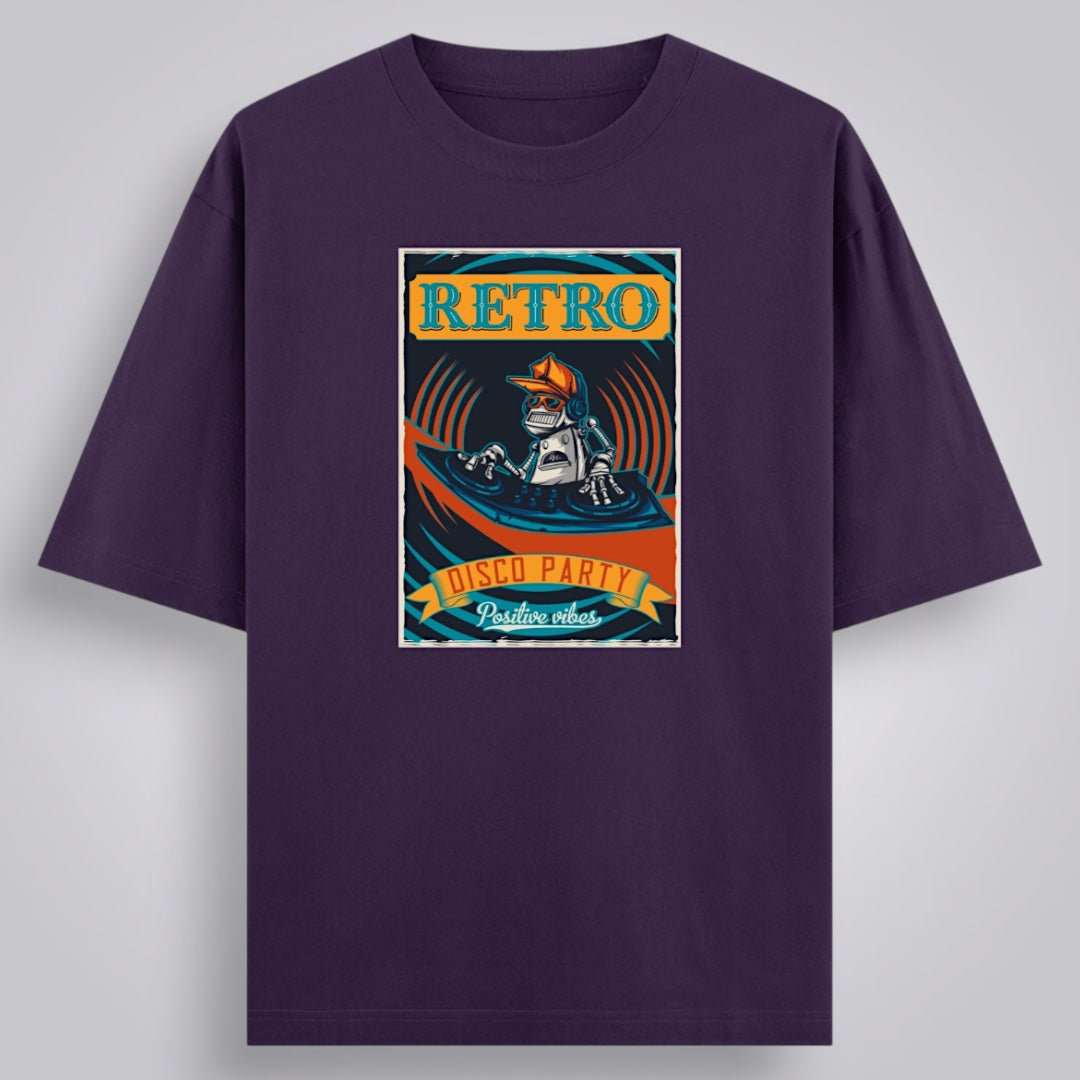 Retro Disco Party Unisex Oversized Classic T-Shirt