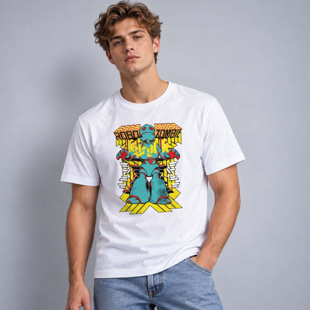 Robo Zombie Men's Regular Fit T-Shirt