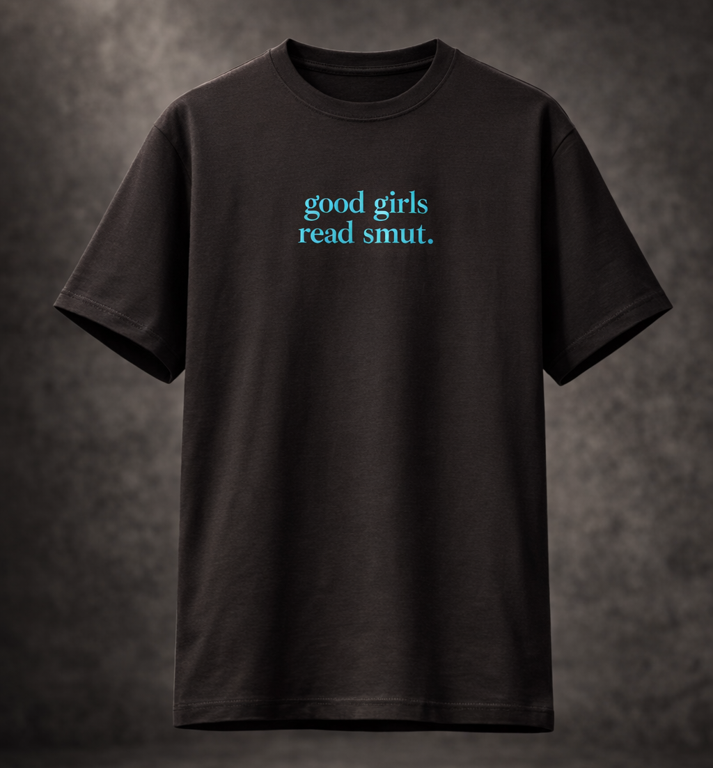 Good Girls Read Smut (Blue) Women's Boyfriend Fit T-Shirt