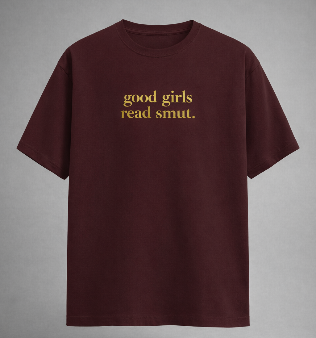 Good Girls Read Smut (Yellow) Women's Boyfriend Fit T-Shirt