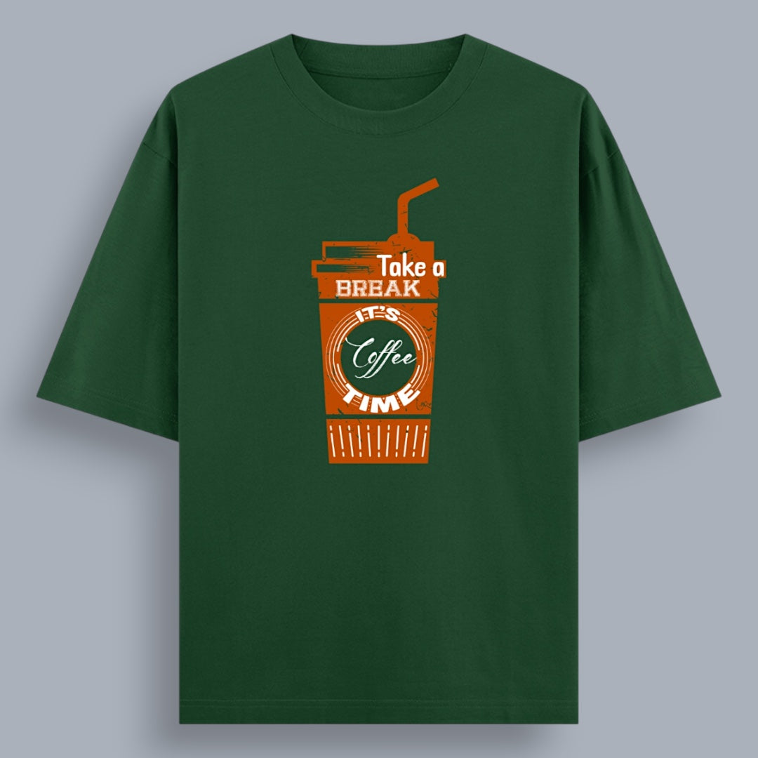 Take A Break It's Coffee Time Unisex Loose Fit Classic T-Shirt