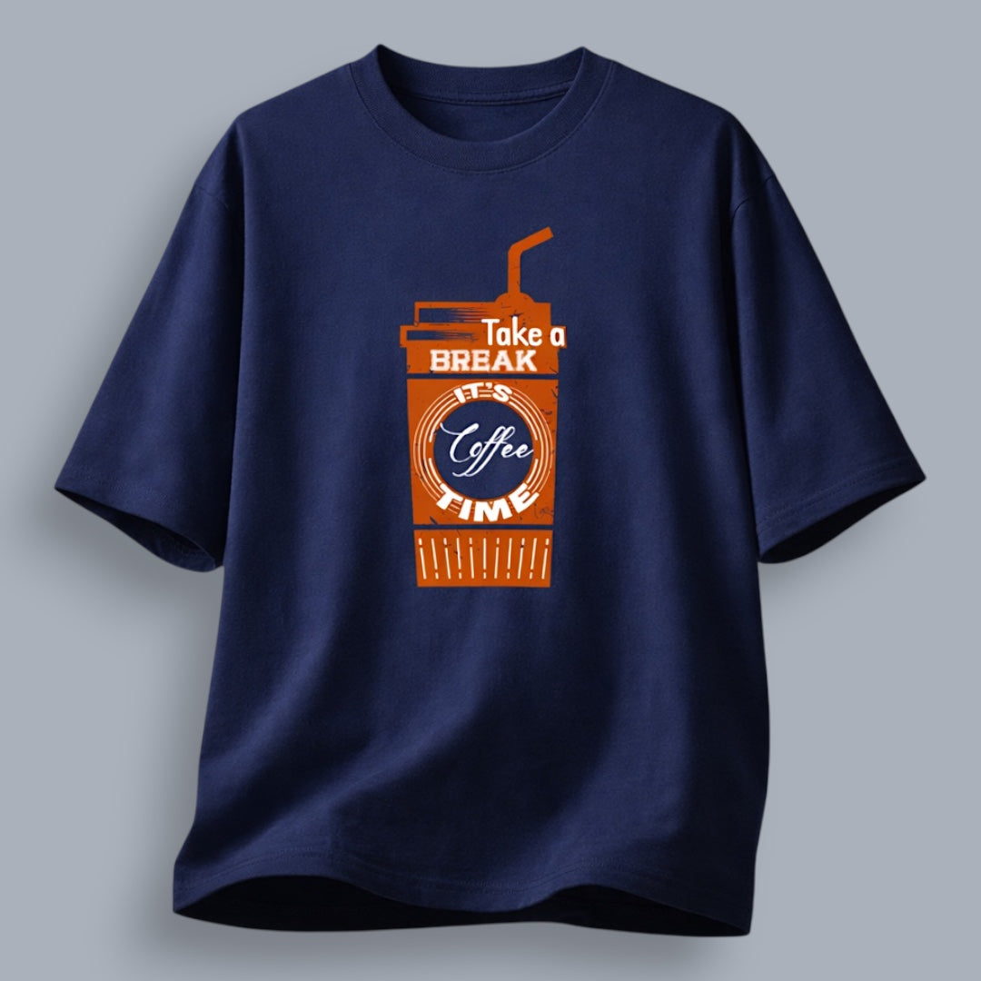 Take A Break It's Coffee Time Unisex Loose Fit Classic T-Shirt