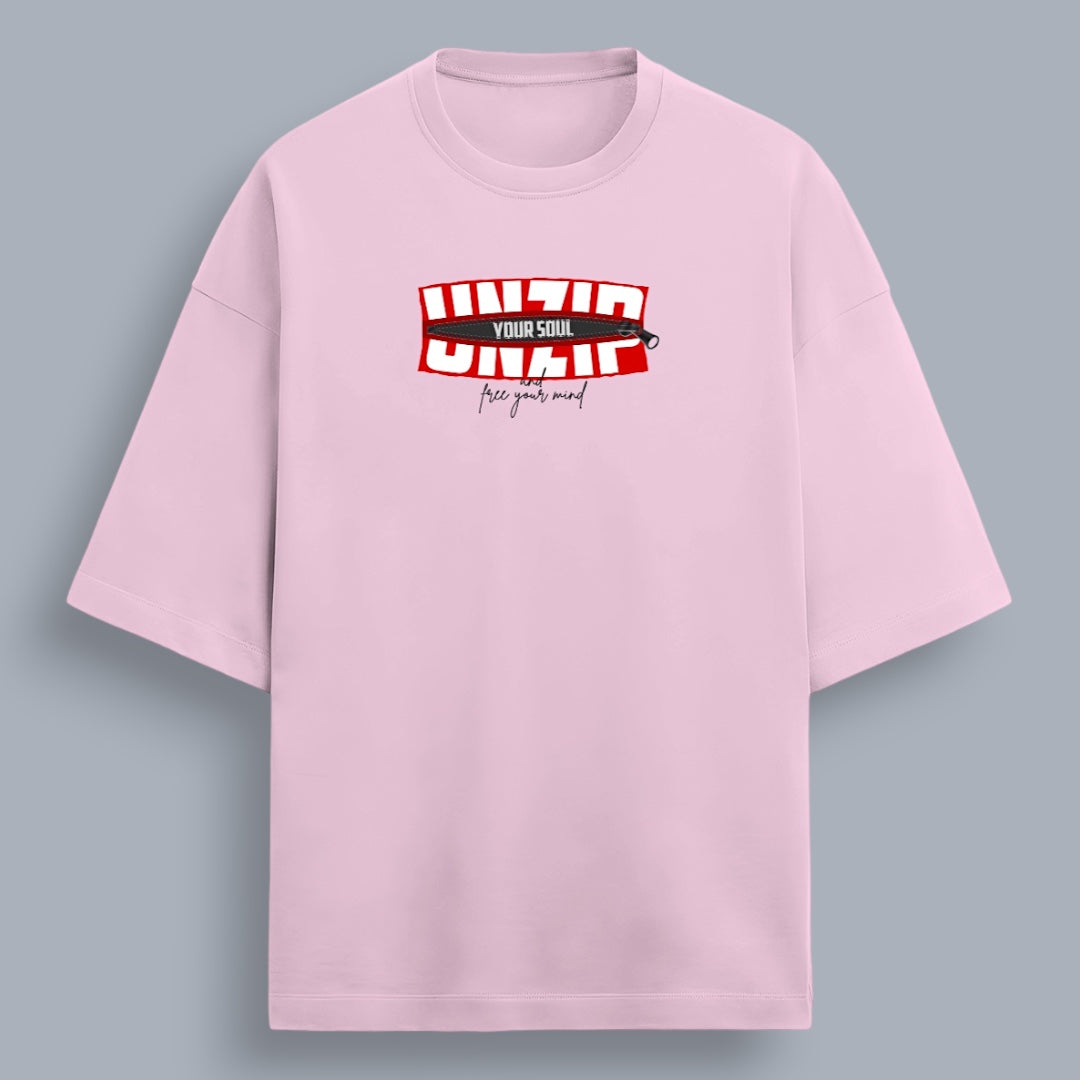 Unzip Your Soul And Free Your Mind Women's Premium French Terry Oversized Tee