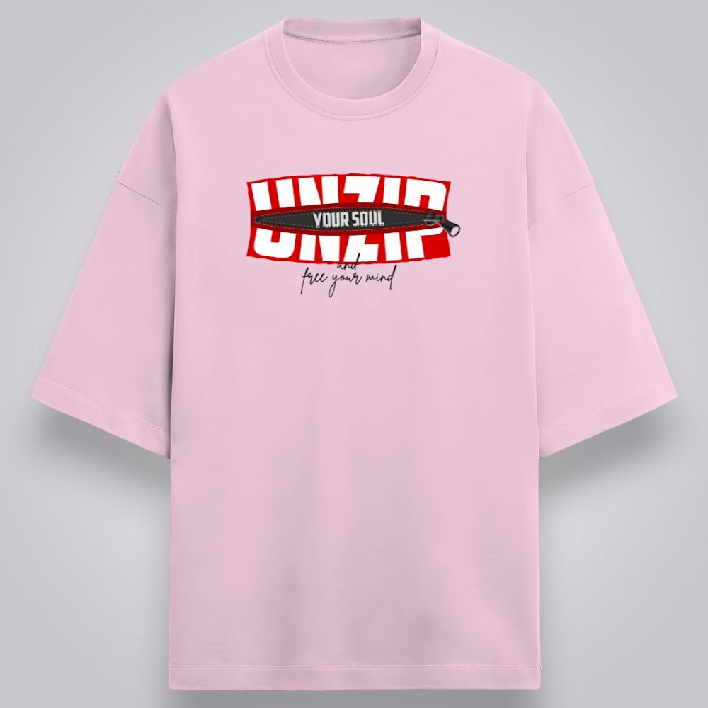Unzip Your Soul And Free Your Mind Women's Premium French Terry Oversized Tee