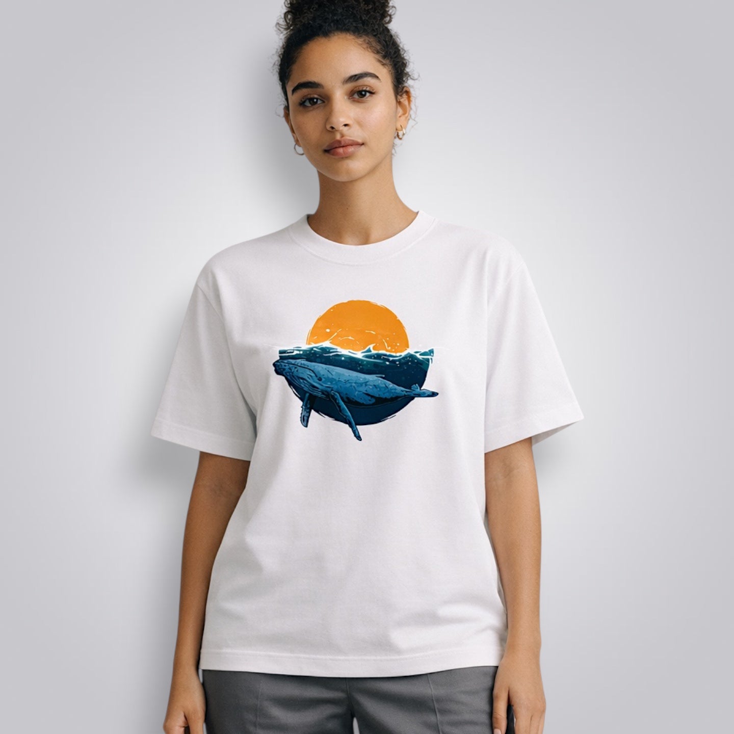 Whale Unisex Loose Fit Classic T-Shirt