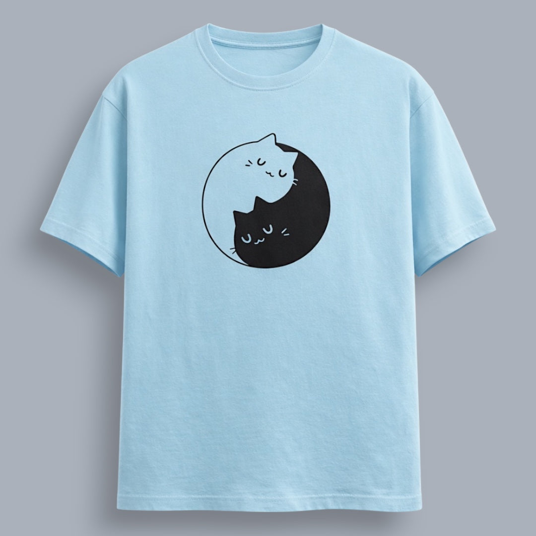 Yin & Yang Cats Women's Boyfriend Fit T-Shirt